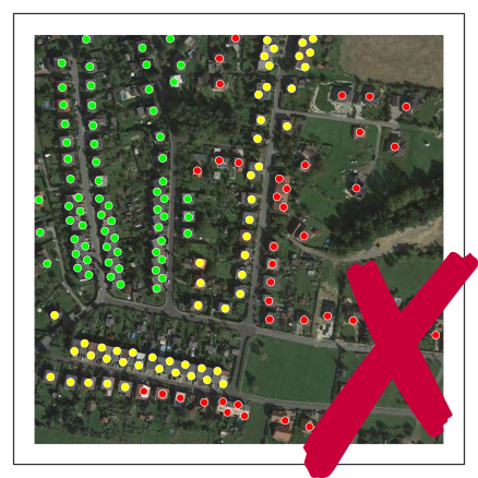 Mapa PLC komunikace s úzkými hrdly